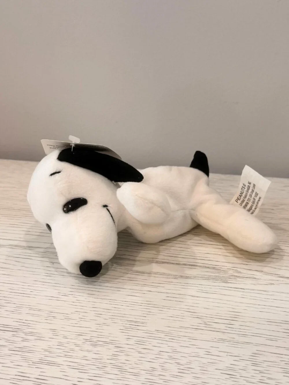 Vintage Snoopy & Friends Peanuts Bean Bag Stuffy 6.5” Plush Toy Stuffed Animal